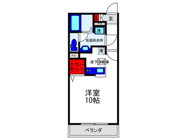 カ－スル石橋の物件間取画像